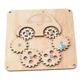 thumbnail image 4 of Tablero ocupado Montessori, juguete sensorial, accesorios de bricolaje, Material de actividades de aprendizaje, habilidad práctica para niños, niños, , Engranajes de coch Engranajes de coche CUTICAT material de tablero ocupado, 4 of 8
