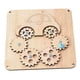 thumbnail image 4 of Tablero ocupado Montessori, juguete sensorial, accesorios de bricolaje, Material de actividades de aprendizaje, habilidad práctica para niños, niños, , Engranajes de coch Engranajes de coche CUTICAT material de tablero ocupado, 4 of 8