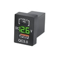 thumbnail image 1 of PC toma de corriente para coche portátil USB 3,0 Rectangular Digital antiflaming reemplazo adaptador de carga automotriz Accesorios Cargadores de dispositivos electrónicos específicos Verde, 1 of 6