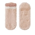 thumbnail image 2 of FRSASU Women's Autumn Winter Thick Warm floor Socks Short Non Slip Soft Color Blocked Sleep Socks 1Pc, 2 of 3