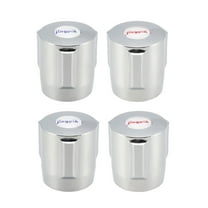 Uxcell 30mm Dia Universal Faucet Knob Handle Replacement Kit Silver Tone 4 Pack