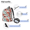 thumbnail image 3 of Honeii Warm Christmas Memories Print Canvas Backpack for School & Outdoor,Laptop Excursion Backpack,Notebook School Bookbag For Men Women,for Work, Travel, and Everyday Use-Small, 3 of 5