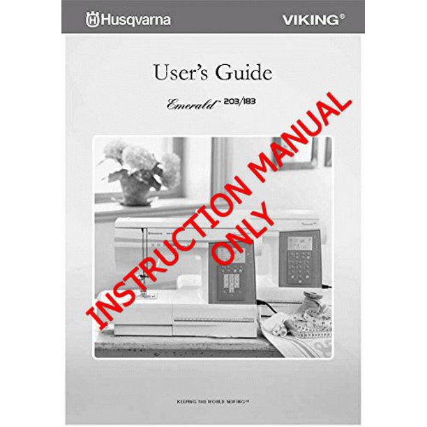 Husqvarna Viking Emerald 183 203 User Owners Manual