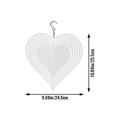 thumbnail image 3 of Butterfly Wind Power White Coated Aluminum Plate Double-Sided Printing Thermal Transfer Wind Chime Turntable, 3 of 6