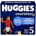 thumbnail image 1 of Pañales Huggies Overnites Talla 5 para más de 12 kg, paquete de 50 unidades para uso nocturno, 1 of 9