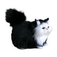 thumbnail image 2 of Juguetes de peluche suaves para gatos, juguetes de animales en miniatura, juguete educativo para niños Negro, 2 of 9
