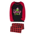 thumbnail image 2 of Conjuntos de pijamas navideños familiares a juego Grinch 2024, pijama de Grinch con parte superior y pantalones de pijama a cuadros, pijama de Grinch para niños y adultos para la familia, Mujer M, 2 of 3
