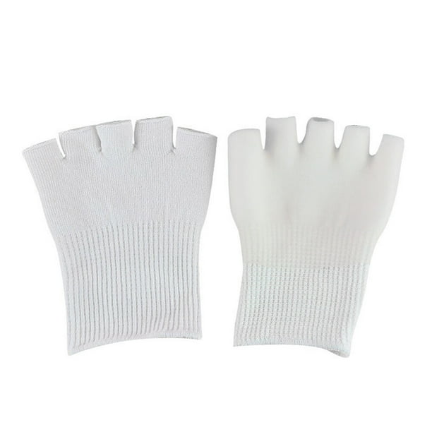 EeaseMX 1 par de calcetines de spa de cinco dedos, calcetines de palma para pies, cubre dedos de gel, suministros para el cuidado de los pies para mujeres y niñas