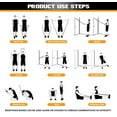 thumbnail image 5 of Alpine Swiss Exercise Resistance Bands with Handles Workout Fitness Tube Bands, 5 of 7