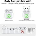 thumbnail image 2 of HZSY Electronics AirPods 4 Case Cover (2024) with Cleaning Kit Soft Silicone for Apple AirPods 4 Support USB-C Charging Case and Wireless Charging, 2 of 4