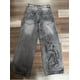thumbnail image 2 of Pantalones vaqueros con estampado Vintage para mujer, Pantalones rectos grises lavados, Harajuku americano, sueltos, Unisex, estilo gótico, Y2K, 2024, 2 of 5