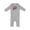 AC-Heather Grey, variant on Little Sister Superhero Baby Romper Coveralls