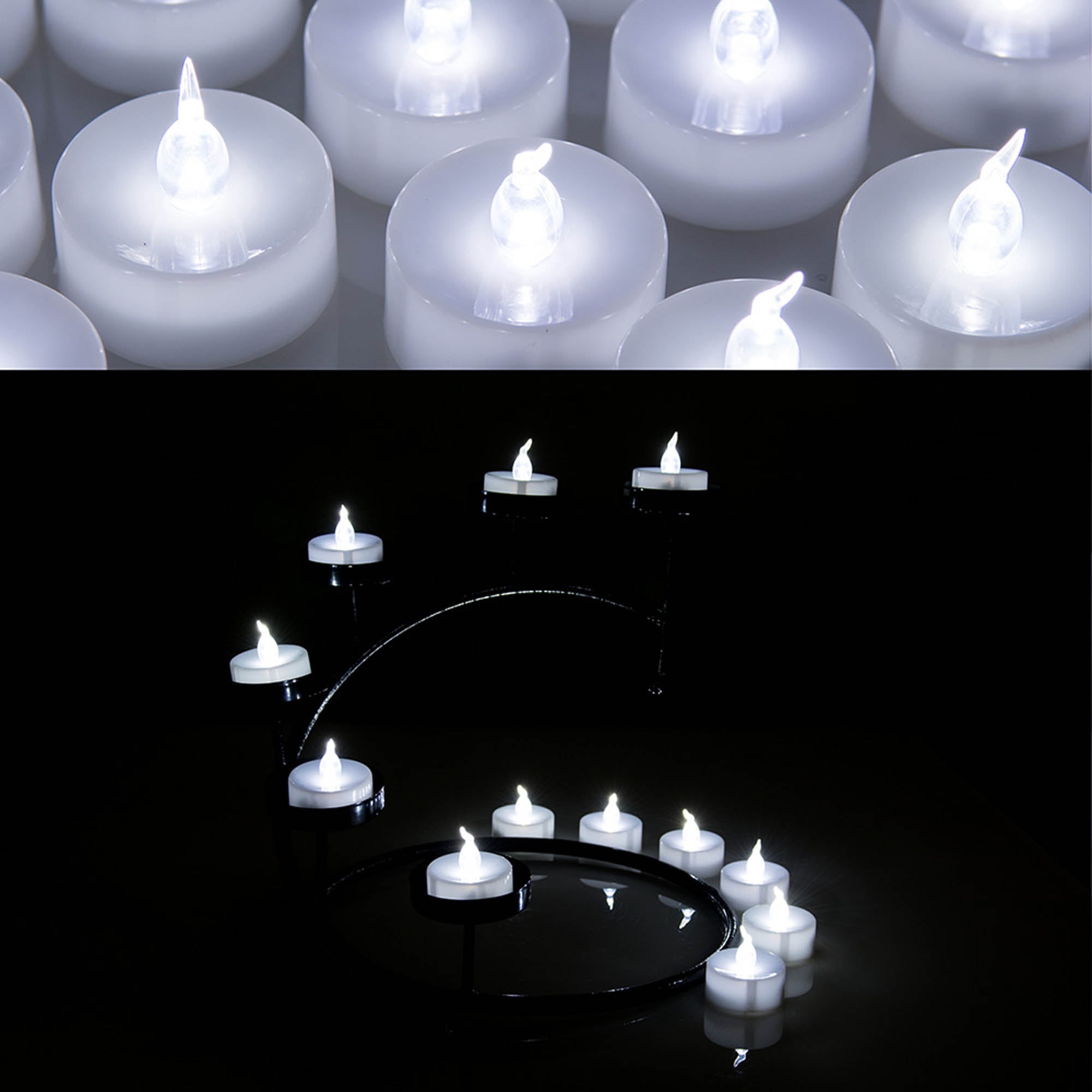 AGPtek_ 24 PCS LED Tealights Battery-Operated flameless Candles Lights ...