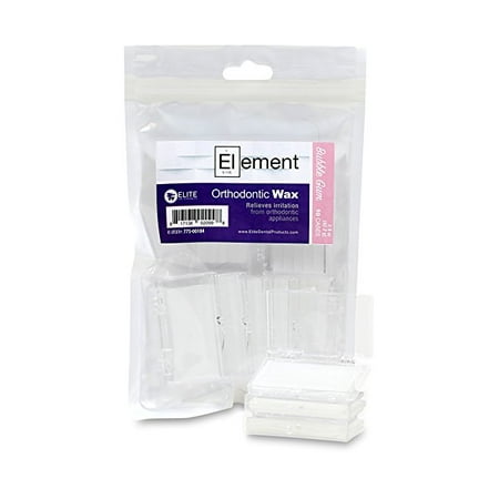 Element Dental Orthodontic Wax 10 Pack-10 Colors/scents Available! (White / Bubble