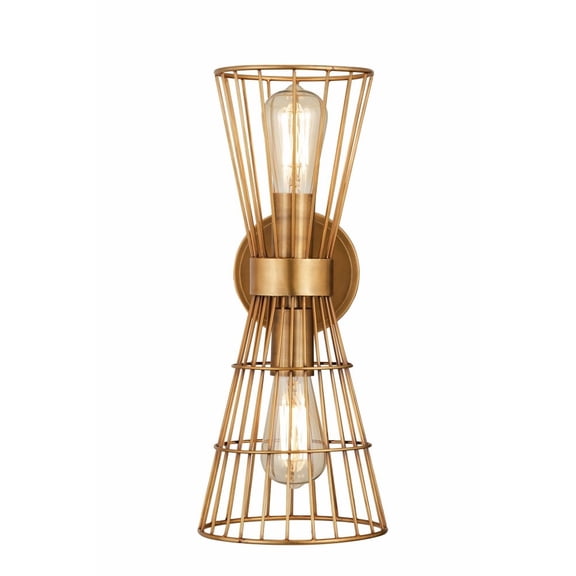 6015-2S-RB-Z-Lite-Alito - 2 Light Wall Sconce-Rubbed Brass  Finish