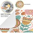 thumbnail image 2 of FREEAMG Absorbent Dishes Drainer/Rack Mat for Countertop Small Size 16 x 18 inch, Microfiber Dish Drying Pads Kitchen Counter Draining Pad Botanic Texture Detailed Flowers, 2 of 7