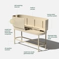 thumbnail image 2 of Veradek Demi Series Raised Garden Bed 42" Self-Watering Planter - Sand, 2 of 11