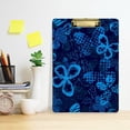 thumbnail image 6 of FMSHPON Butterfly Blue Clipboard Hardboard Wood Nursing Clip Board and Pull for Standard A4 Letter 13x9 inches, 6 of 8