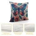 thumbnail image 4 of Throw Pillow Covers Home Decor Pillow Cases Decorative Inches Outdoor Cushion Couch Sofa Pillowcases Vintage Retro Moth Bohemian Spring Butterfly, 4 of 5