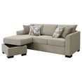 thumbnail image 6 of Storey Upholstered Sleeper Sectional Chaise Sofa Camel, 6 of 19