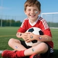 thumbnail image 4 of Yanonmyfd 20 Sheets Soccer Temporary Tattoos Stickers for Women Men, 2026 Soccer World Cup Fans support tattoo stickers, 200 PCS Soccer Themed Stickers Party Favors Supplies Decorations, 4 of 7