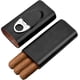 thumbnail image 2 of Accesorios para humidificador de puros - Estuche para puros de viaje - Caja para puros con cortador Regalo para hombres Negro-YNP, 2 of 5