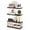 Dark Brown-1, variant on 4 Tier Floating Wall Shelves - Farmhouse Rustic Wood Over Toilet Bathroom Shelf, 16" Wall Mounted Display Ledge for Living Room Bedroom Vanity, Multiple Colors