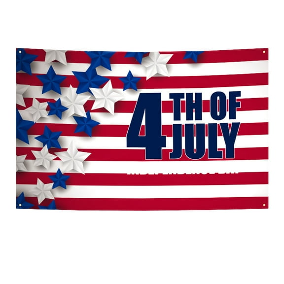 NSESSHome 4th of July Backdrop Decorations, Independence Day Backdrop Banner America Flag Patriotic Photo Backdrop for Memorial Day Veterans Day Party Photo Background Banner Supplies