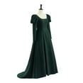 thumbnail image 3 of Women's Elegant Dark Green Prom Dress Princess Costume Regency Velvet Dress, 3 of 8