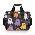 thumbnail image 7 of FORMRS Insulated Cooler Bag 24 Cans Capacity Soft Leakproof Lunch Box with Side Pockets, Yellow Halloween Ghosts, 7 of 7