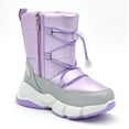 thumbnail image 4 of Nova Mountain Boys Girls Little Kids Winter Snow Boots NF-NFWB105-LightPurple-7, 4 of 7