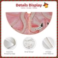thumbnail image 3 of Sikiie Flamingos Nativity Christmas Tree Skirt, Jesus Christian Winter Holiday Tree Mat Decoration(30-48IN)36", 3 of 6