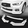 thumbnail image 3 of EPARTS 3 Pieces White Front Bumper Lip Spoiler Splitter Side Body Kit Trim Protection Fit For 2014-2017 Infiniti Q50 Sport, 3 of 10