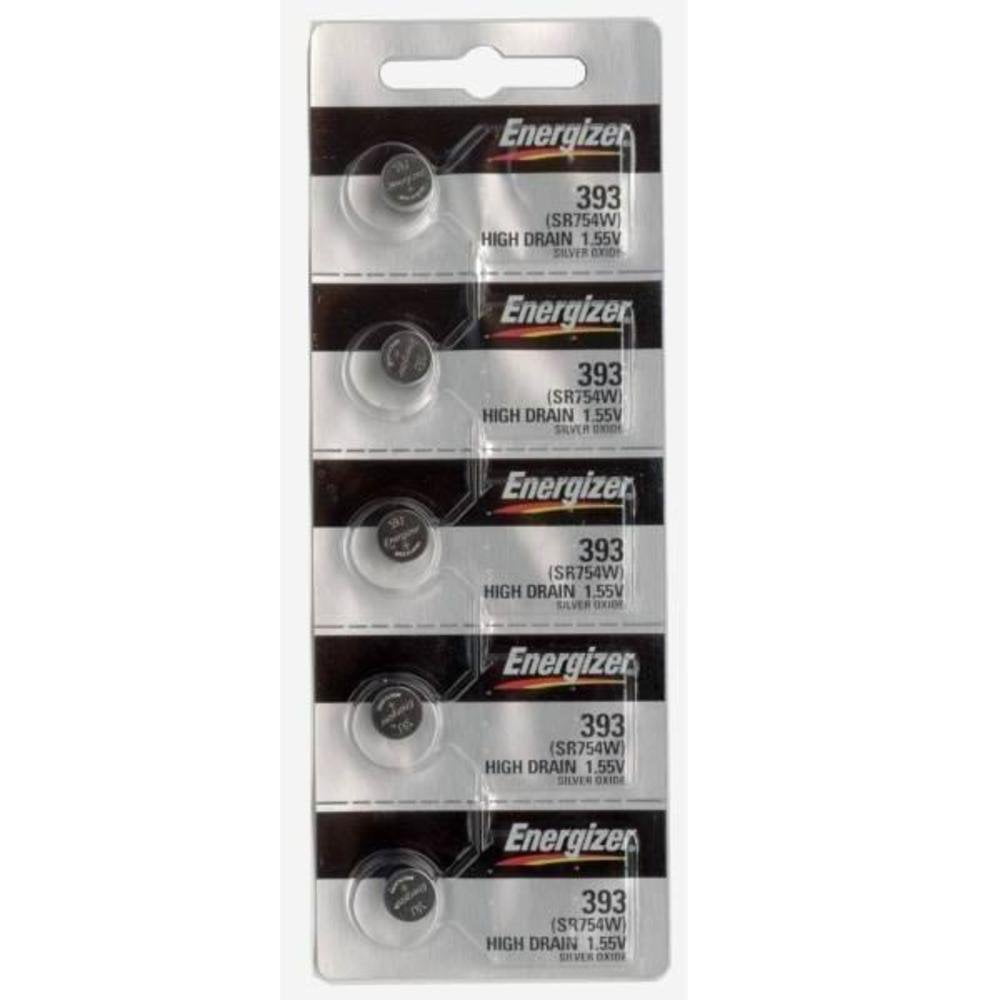 オリジナル Energizer SR754W 393 Silver Oxide Watch Battery 5 Pack 乾電池