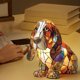 thumbnail image 4 of Lámpara de chihuahua, lámpara de mesa de vitral, luz nocturna con forma de perro, decoración para mesita de noche, regalo de cumpleaños para amantes de los perros, lámpara arcoíris con cachorro, cáli, 4 of 6