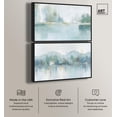 thumbnail image 3 of Aqua Dream Set Canvas Set of 2 Green and Blue Art by Art Remedy, Black Frame, 36 x 24, 3 of 6