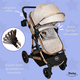 thumbnail image 3 of Carriola 6 En 1 | Base Mecedora | Autoasiento | Amalfi Ibaby caqui, 3 of 10