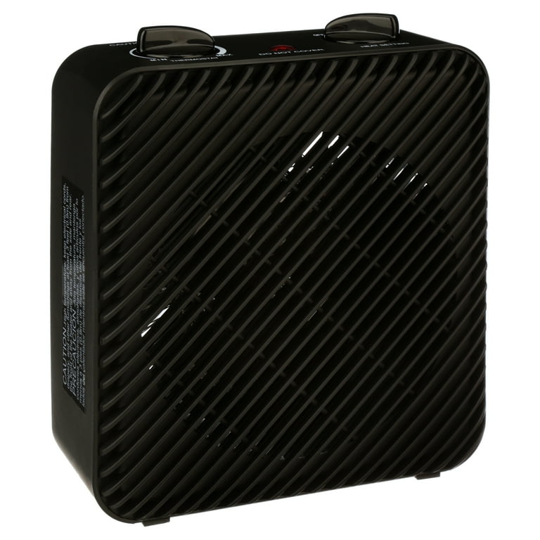 Pelonis 1500W 3-Speed Electric Fan-Forced Space Heater, PSH08F1ABB, Black -  Walmart.com