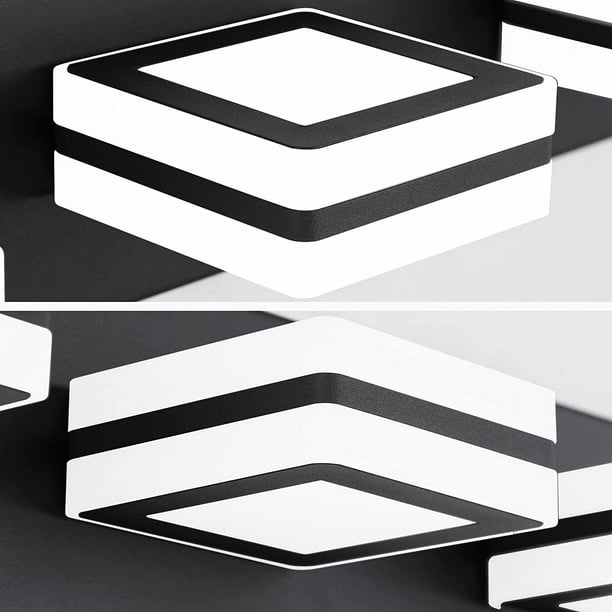 Modern Black Bathroom Light Fixtures 6 Lights Modern LED Bathroom