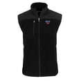 thumbnail image 2 of Men's Cutter & Buck  Black SMU Mustangs Big & Tall Cascade Eco Sherpa Fleece Full-Zip Vest, 2 of 3