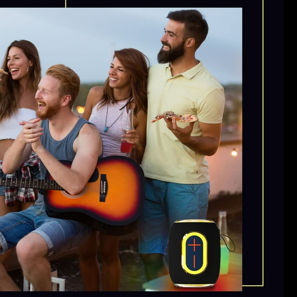 Qiopertar Flash Deals of the Day Bluetooth Dazzling Audio, Wireless Outdoor Dazzling Speakers, Desktop Portable Small Audio System, Subwoofer, Bluetooth Audio Clearance Saving Up To 65% Off