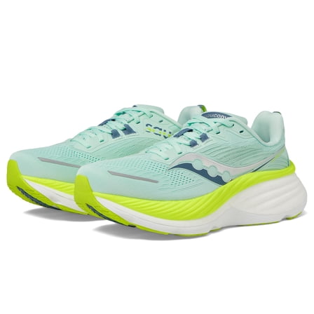 Saucony Women's Hurricane 24 Sneaker, Jade/Citron, 5.5