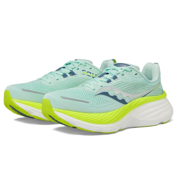 Saucony Women's Hurricane 24 Sneaker, Jade/Citron, 5.5