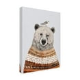 thumbnail image 3 of Trademark Fine Art Victoria Borges Fair Isle Bear II Canvas Wall Art - 18x24, 3 of 5