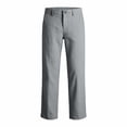 thumbnail image 4 of RUTAYY Women's Pants Casual Straight Leg Elastic Waist Bottoms Fashion Solid Color Slim Fit Comfortable Stretch with Pockets Vacation Travel Trousers, 4 of 5