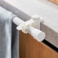 thumbnail image 1 of HEALEEP 2Pcs Windows Rod Hanger Adjustable Support Bracket Plastic White Self Adhesive For Bookcases, 1 of 8