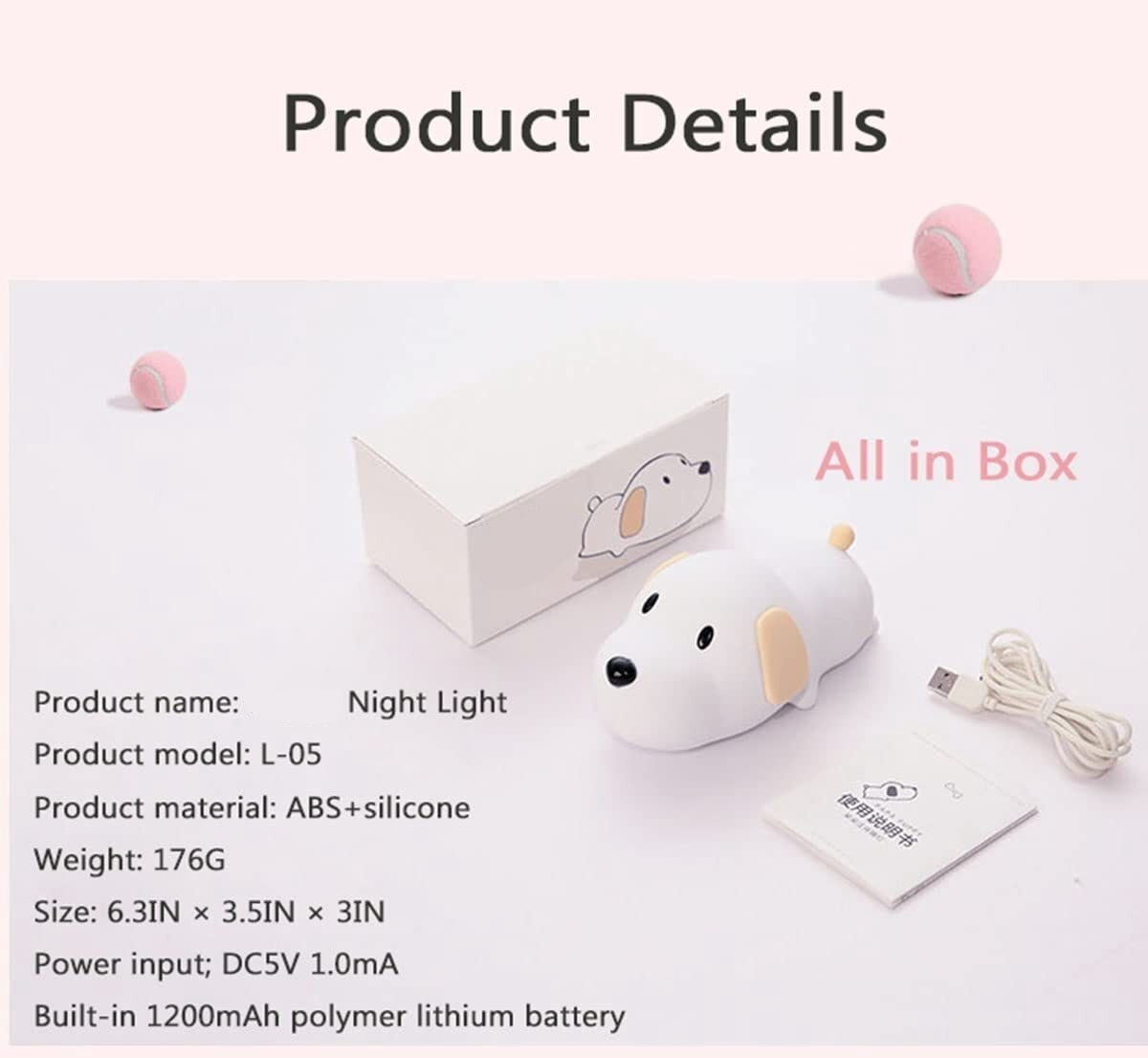 LED Lying Flat Duck Night Light, 3 Level Dimmable Nursery Nightlight,Cute Lamps Silicone Squishy Light Up Duck,Rechargeable Bedside Touch Lamp for Breastfeeding Toddler Baby Kids Decor