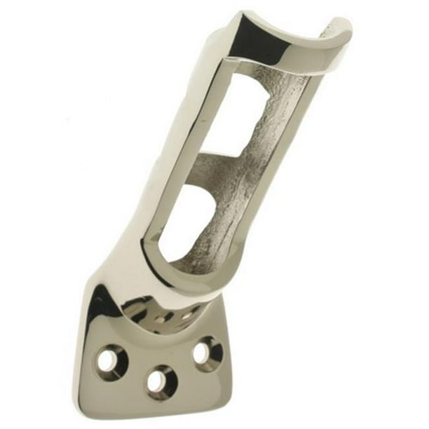 Solid Brass Flag Pole Holder for Diameter Pole, Bright Nickel 1 in