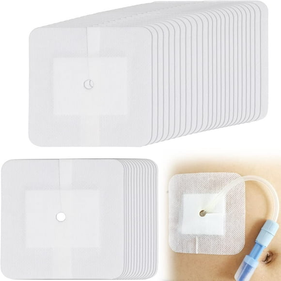 25 pieces for blister wound care split drainage bandage bandage bandage 25 pieces split drainage bandage wound covering catheter feeding tube pad for blister wound care wound covering catheter fe