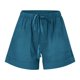 thumbnail image 3 of ICHUANYI Clearance Womens Comfy Drawstring Splice Casual Elastic Waist Pocketed Loose Shorts Pants(Blue, XXXXXL) Ichuanyi Ichuanyi, 3 of 7